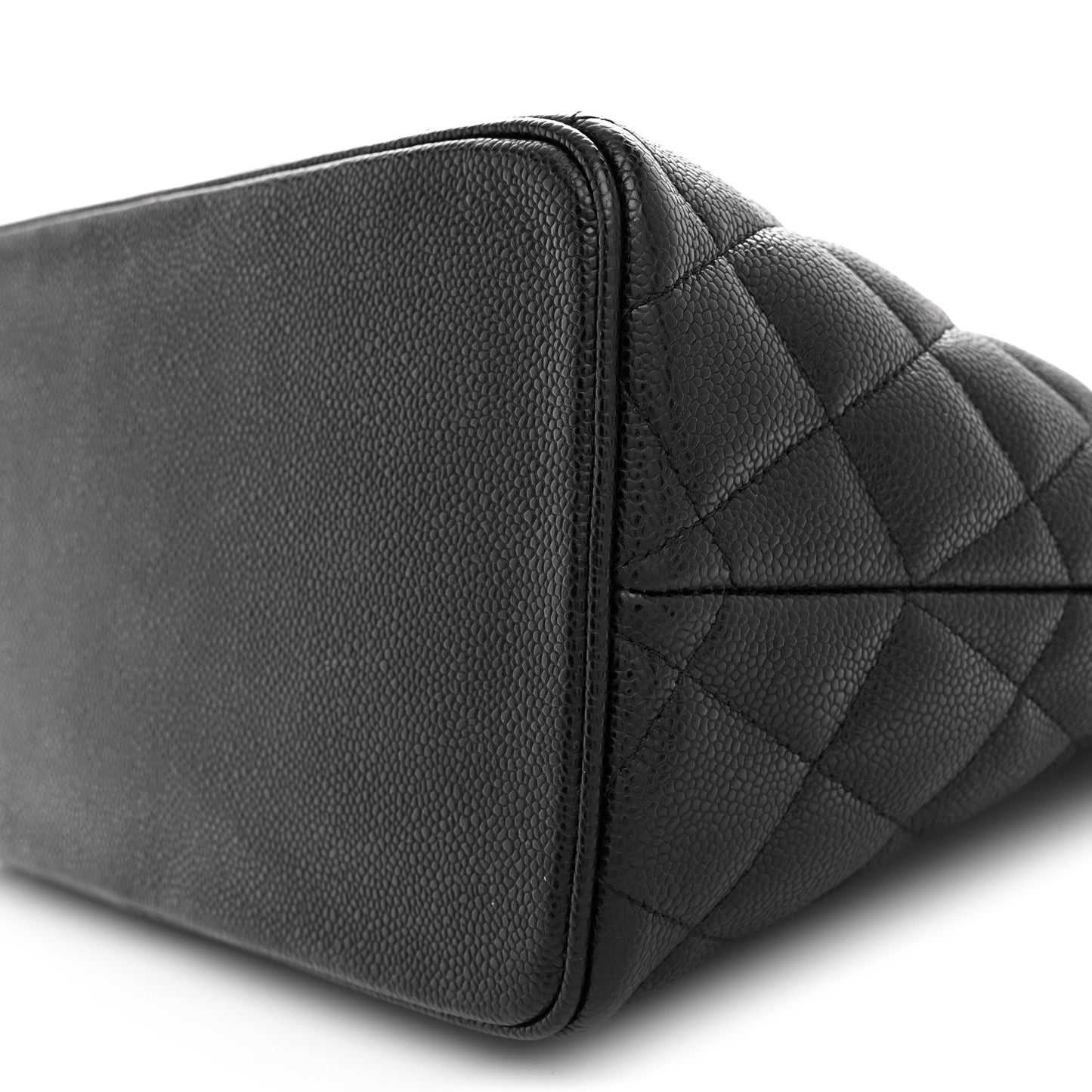 Caviar Quilted Medallion Tote Black