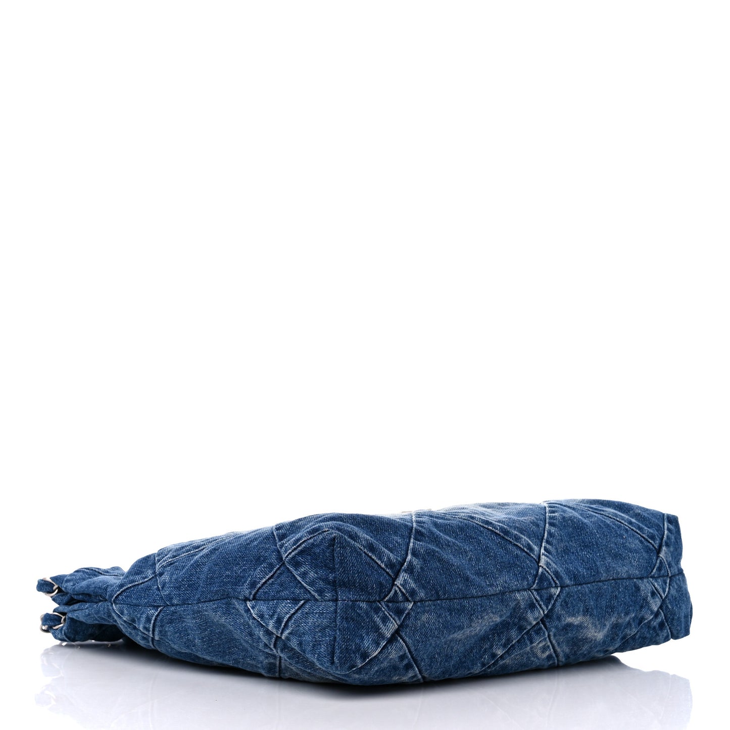 Denim Quilted Small Chanel 22 Blue