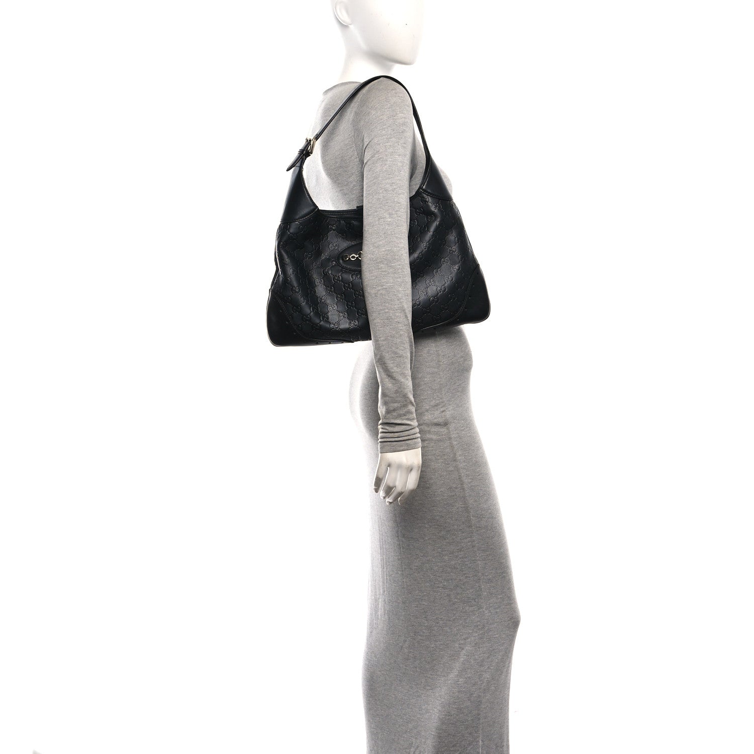Gucci Guccissima Punch Hobo Black 2 of 10