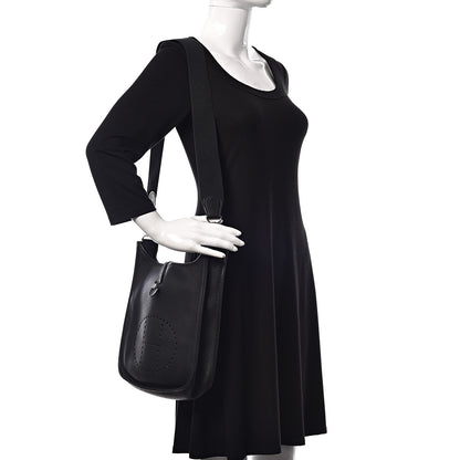 Hermes Taurillon Clemence Evelyne PM Black 2 of 14