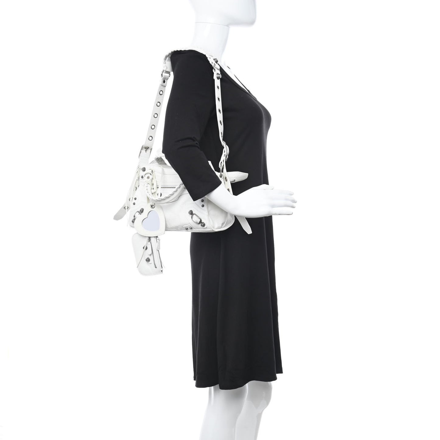 Agneau Arena Neo Cagole Handbag XS Optic White
