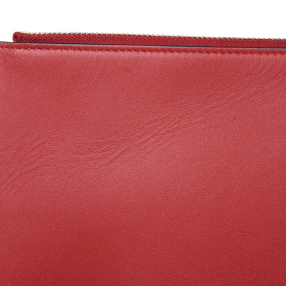 Gucci GG Supreme Monogram Mystic Cat Large Zip Pouch Red 8 of 10