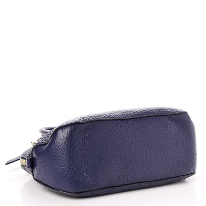 Burberry Heritage Grain Small Orchard Bowling Bag Navy Blue 5 of 9