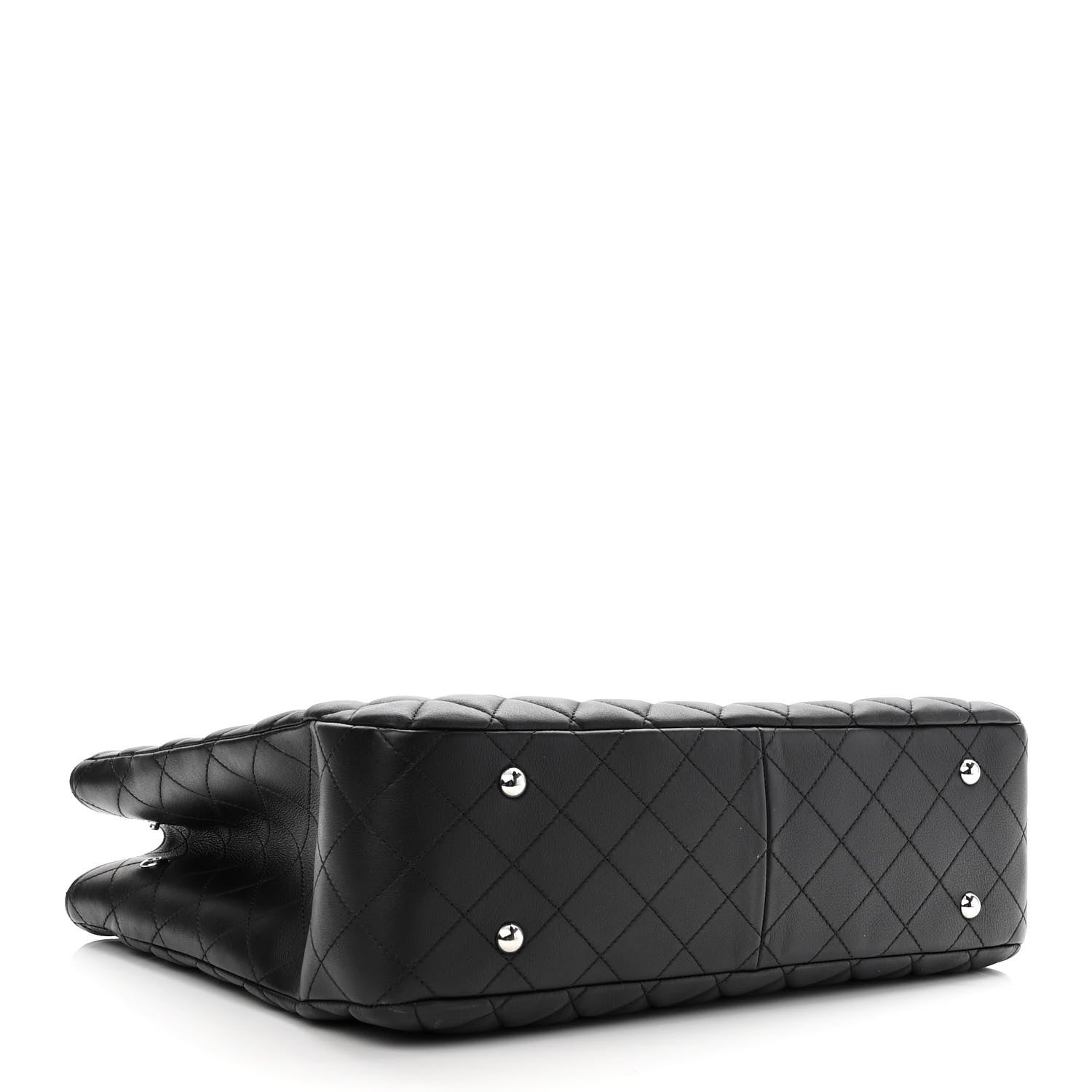 Chanel Calfskin Quilted Large Classic Shopping Tote Black 4 of 10