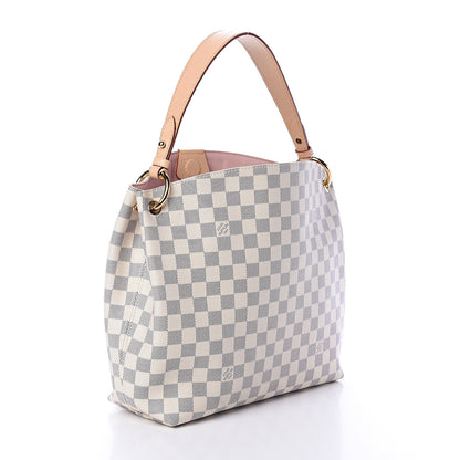 Louis Vuitton Damier Azur Graceful PM Rose Ballerine 2 of 8