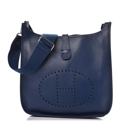 Hermes Epsom Evelyne III GM Bleu Saphir 1 of 8