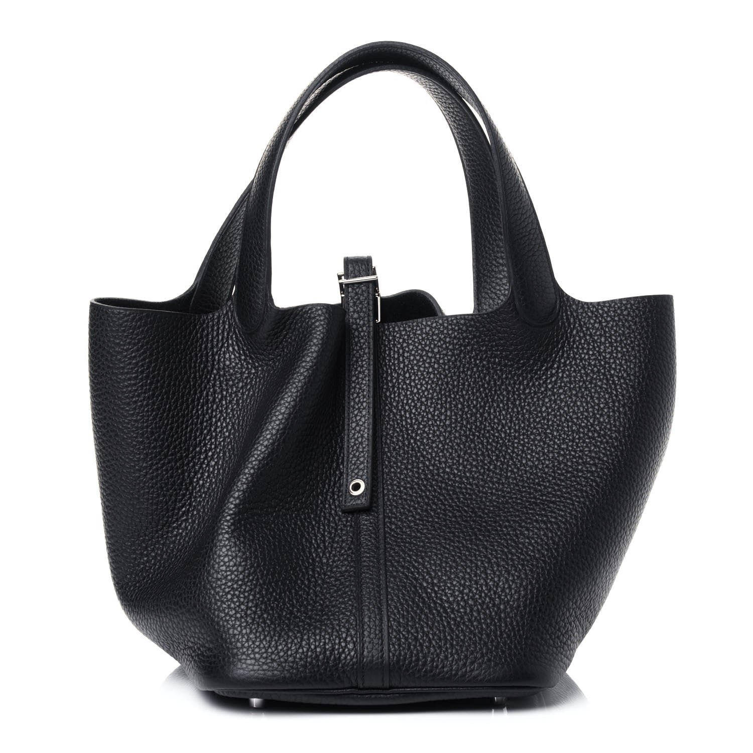 Hermes Taurillon Clemence Picotin Lock 22 MM Black 1 of 4