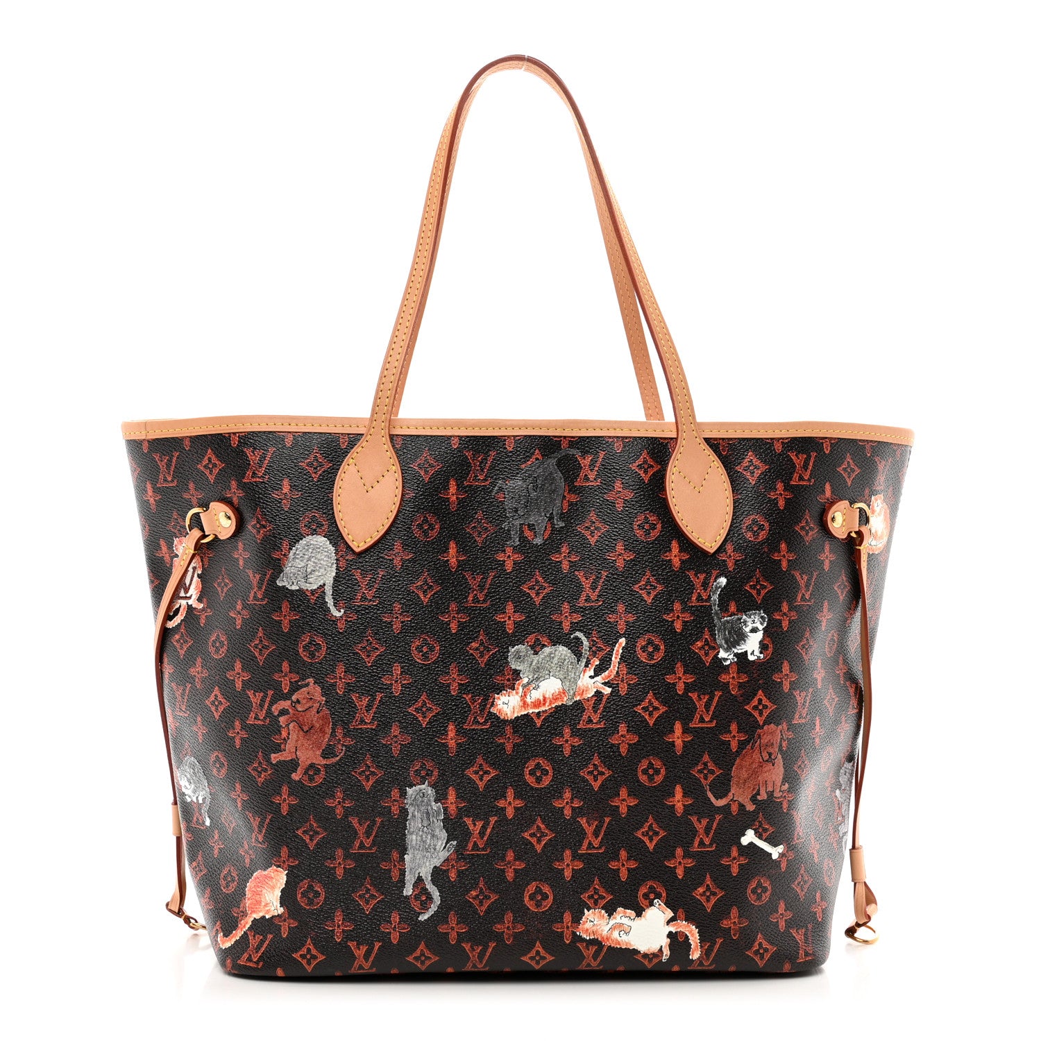 Louis Vuitton Catogram Neverfull MM Marron 1 of 9