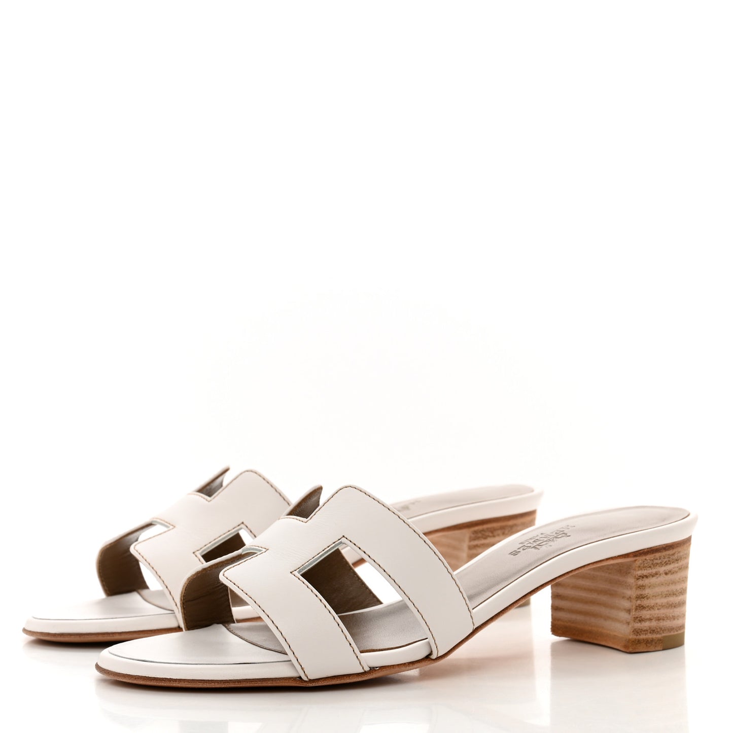 Calfskin Oasis Sandals 35.5 White