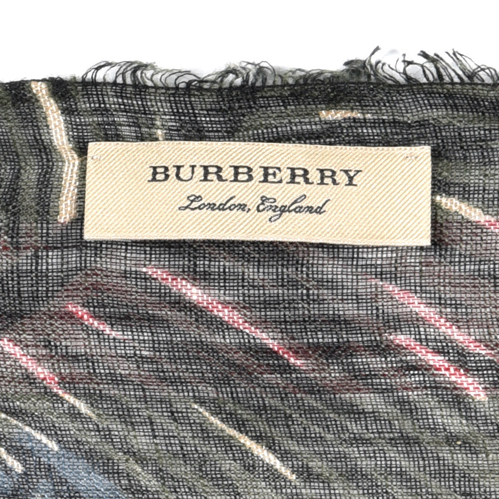Burberry Check Lightweight Scarf Multicolor 4 of 4