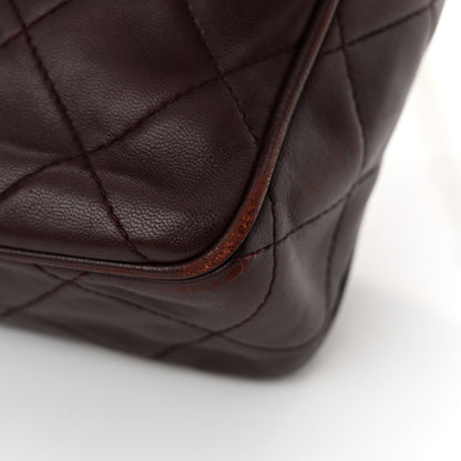 Chanel Lambskin Quilted Tassel CC Camera Case Burgundy 16 of 18