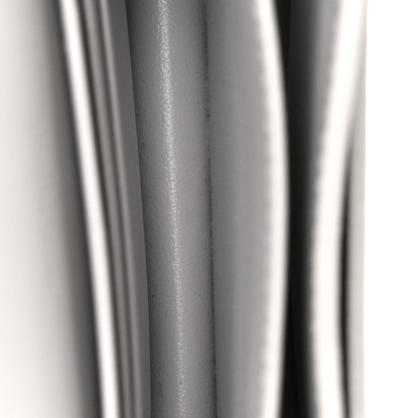 Shiny Calfskin Triomphe Business Card Holder Cloudy Grey