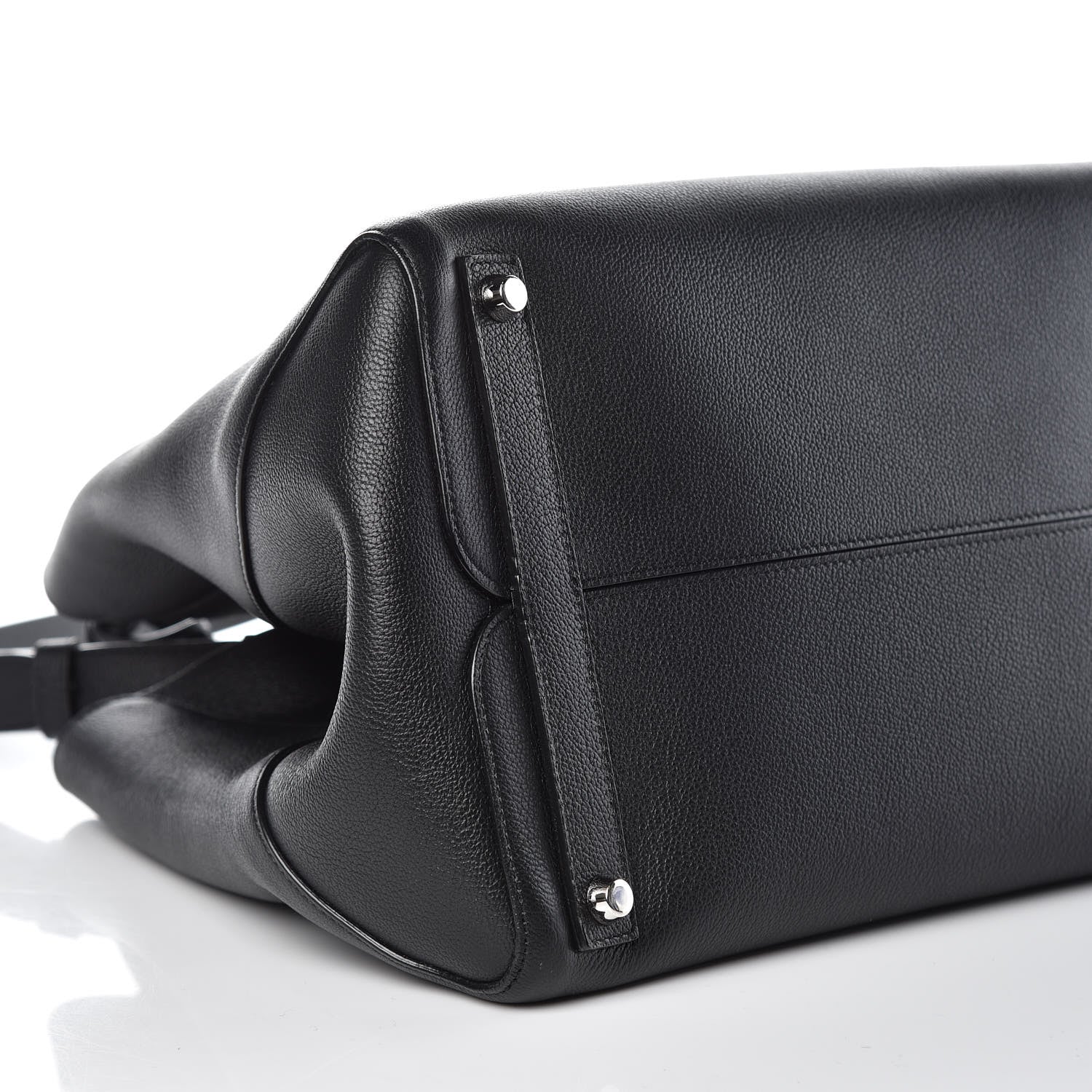 Christian Dior Supple Grained Calfskin Large Open Bar Tote Black 9 of 10