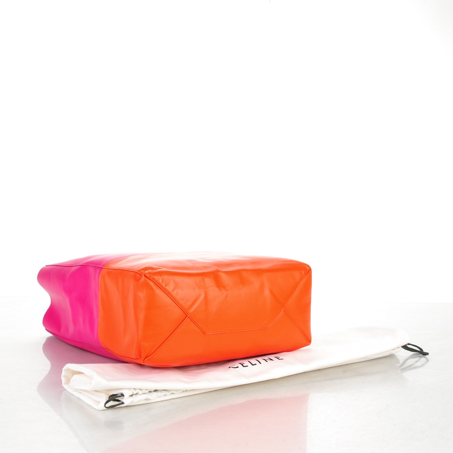 Celine Lambskin Vertical Bi-Cabas Hibiscus 4 of 8
