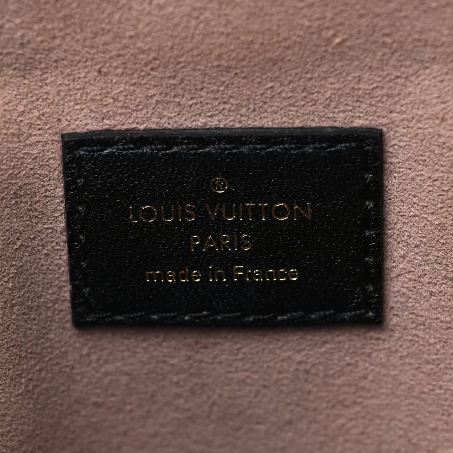 Lambskin Embossed Monogram Coussin PM Black