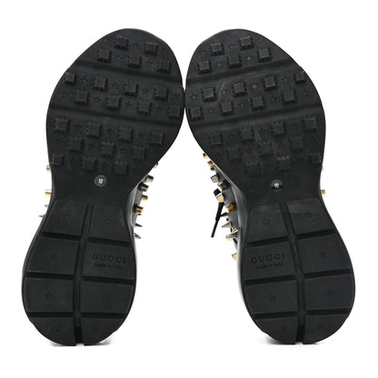 Gucci Demetra Spike Studded Mens Rhyton Sneakers 10 Black 6 of 10