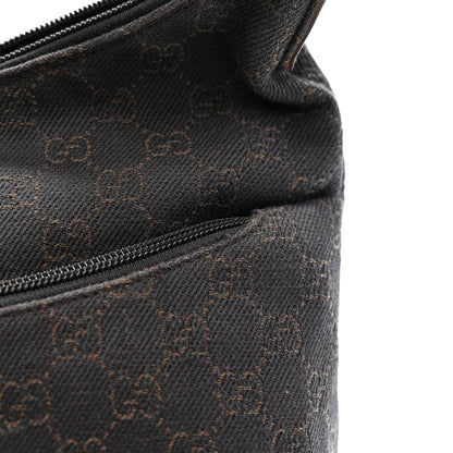 Gucci Denim Monogram Small Hobo Dark Brown 12 of 12