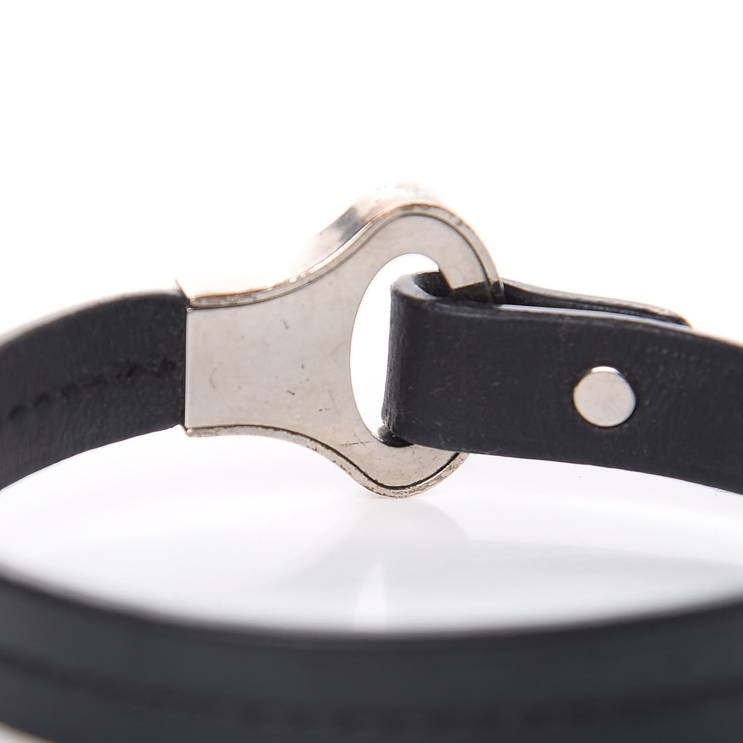 Calfskin Mens Archive Bracelet 21 Black