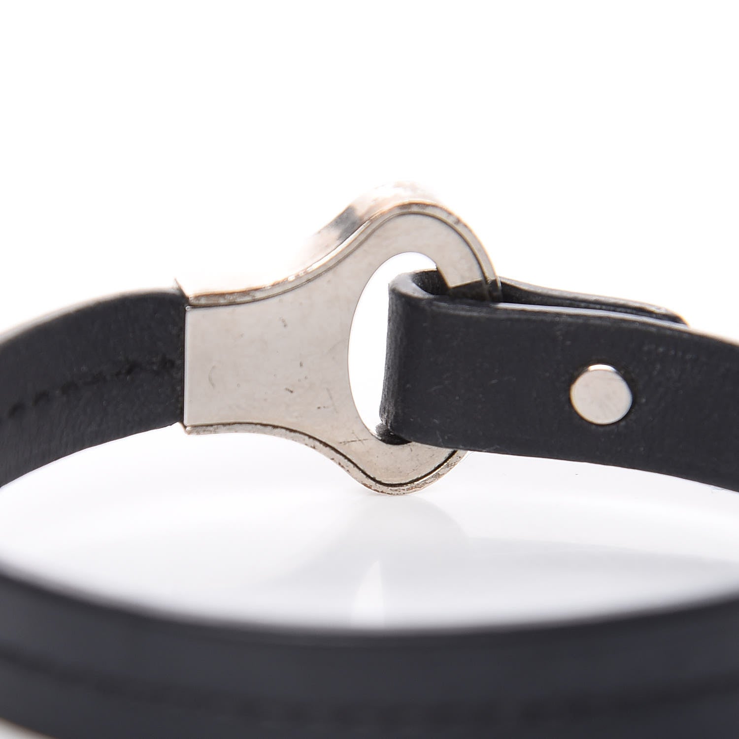 Louis Vuitton Calfskin Mens Archive Bracelet 21 Black 4 of 6
