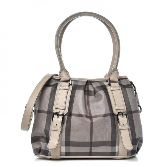 Burberry Smoked Check Small Northfield Tote Trench 1 of 16