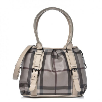 Burberry Smoked Check Small Northfield Tote Trench 1 of 16