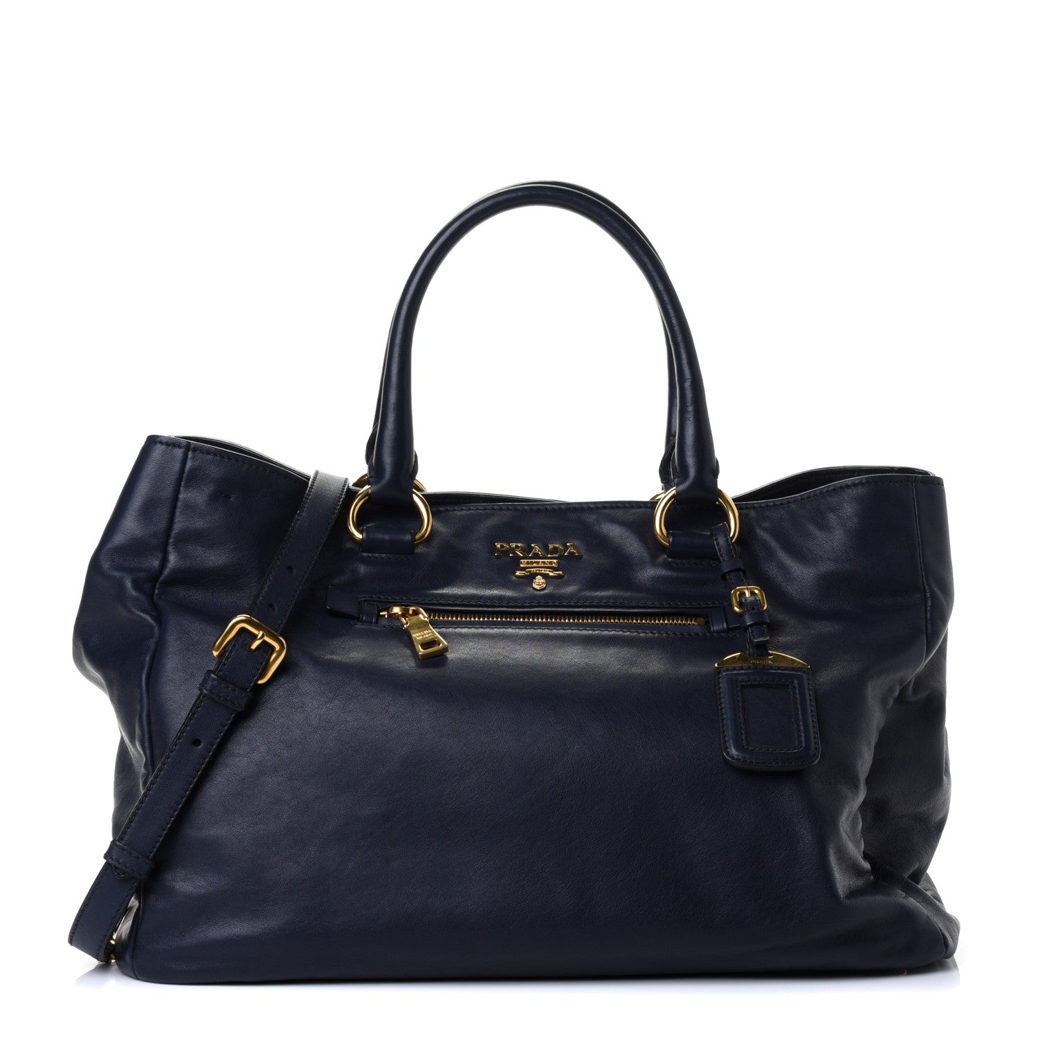 Prada Soft Calfskin Tote Baltico 1 of 4