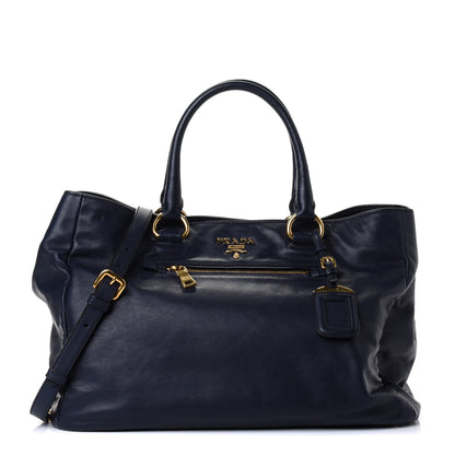 Prada Soft Calfskin Tote Baltico 1 of 4