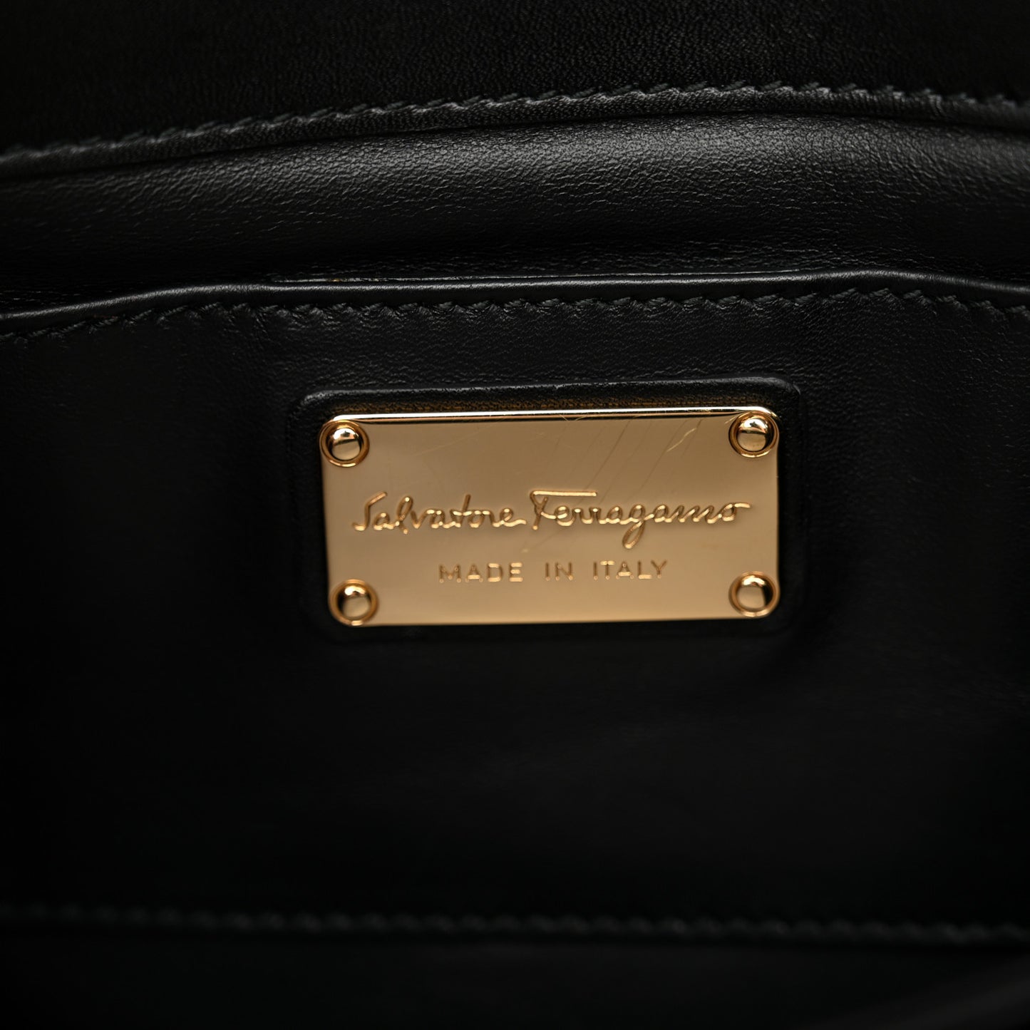Calfskin Thalia Flap Shoulder Bag Black