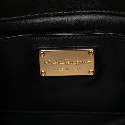 Salvatore Ferragamo Calfskin Thalia Flap Shoulder Bag Black 6 of 12