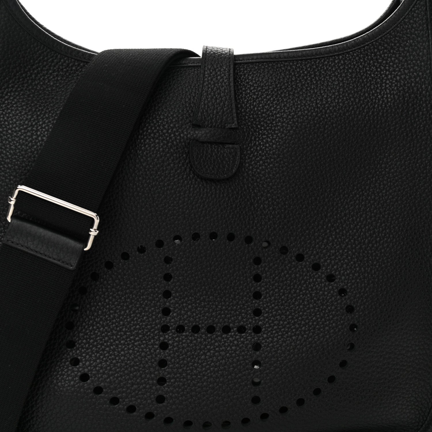 Hermes Taurillon Clemence Evelyne III GM Black 8 of 11