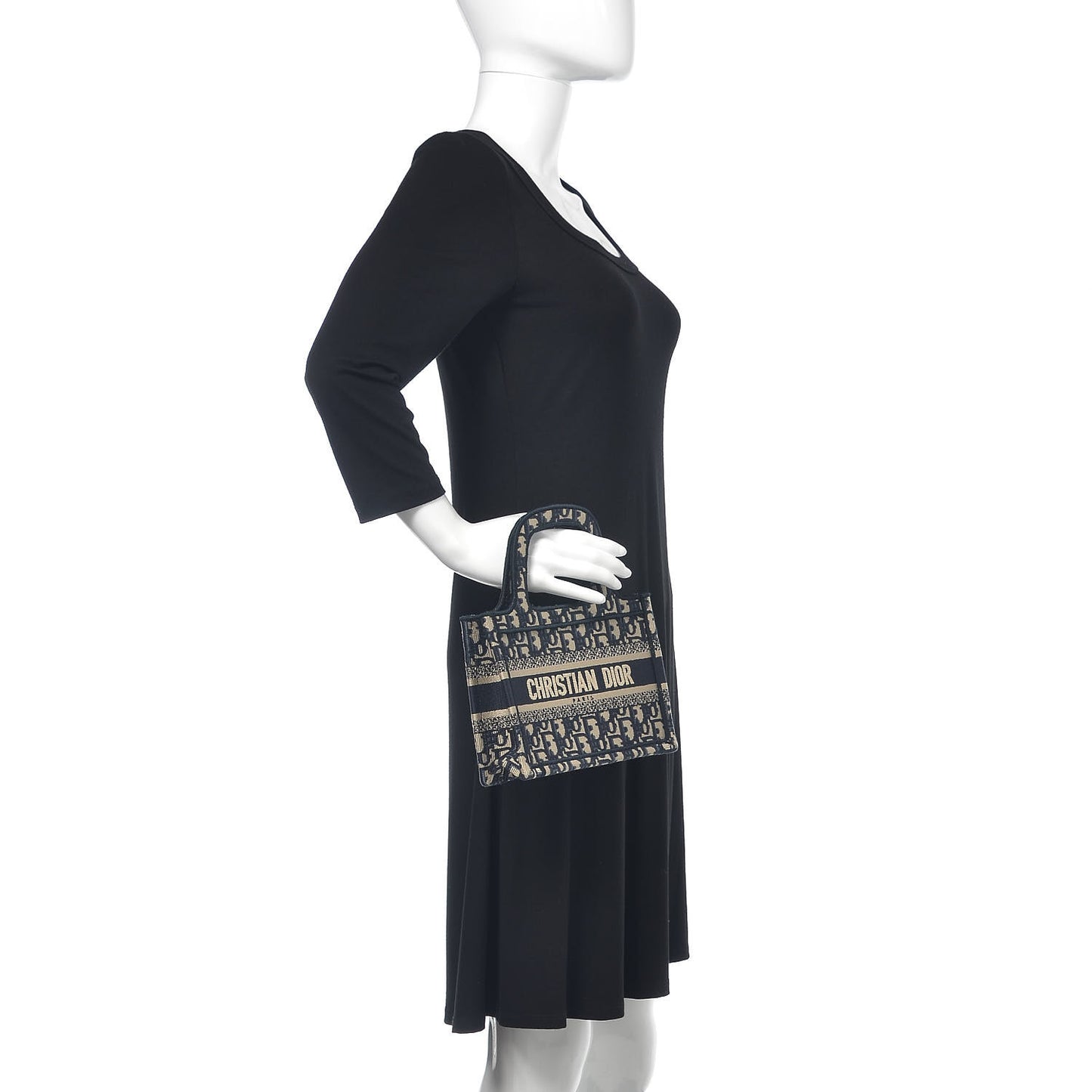 Oblique Mini Book Tote Blue Multicolor