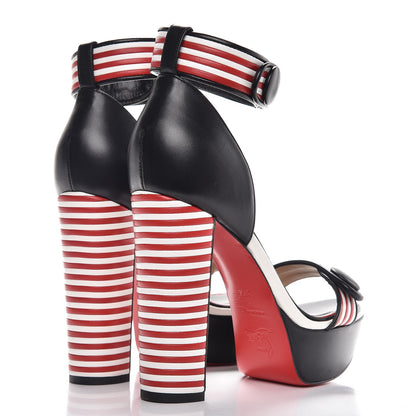 Christian Louboutin Shiny Nappa Barabonbon 120 Ankle Strap Pump Rougissime 4 of 10