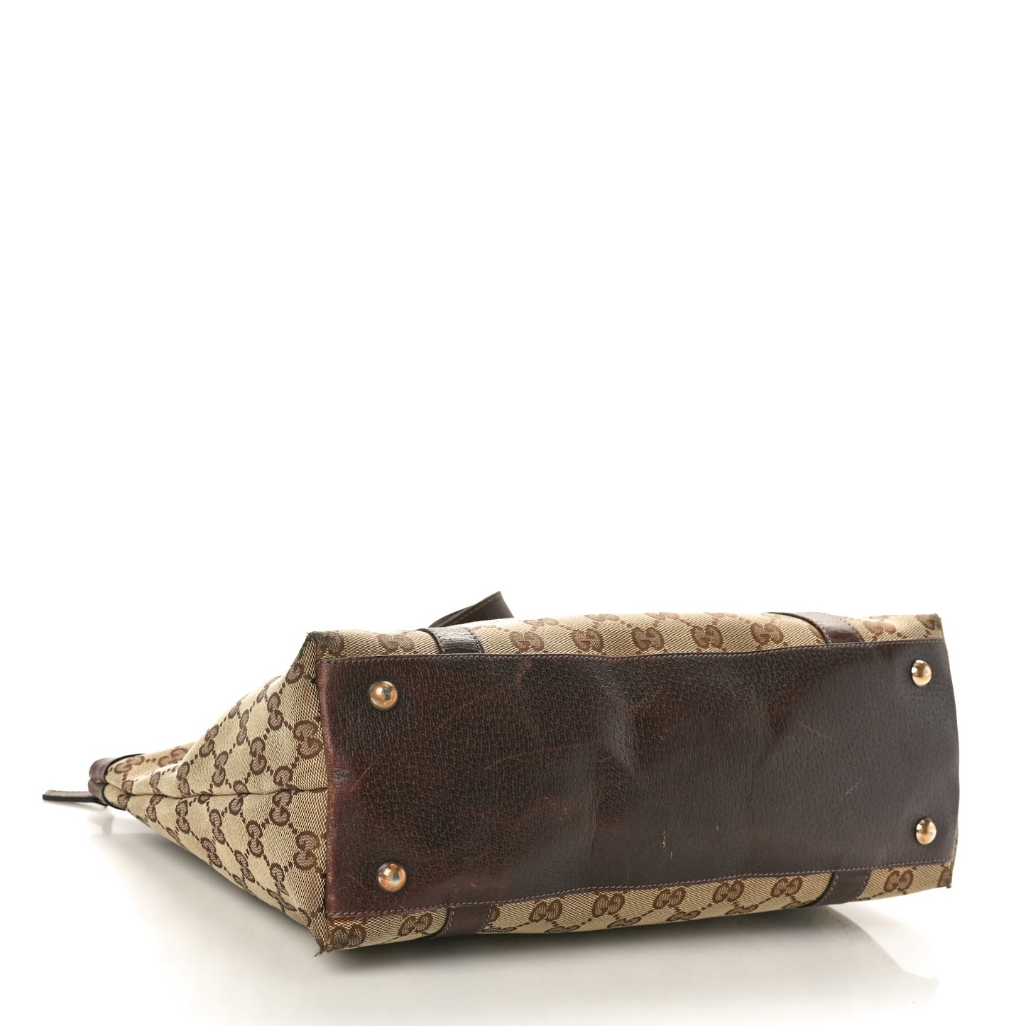 Monogram Medium Abbey Tote Dark Brown