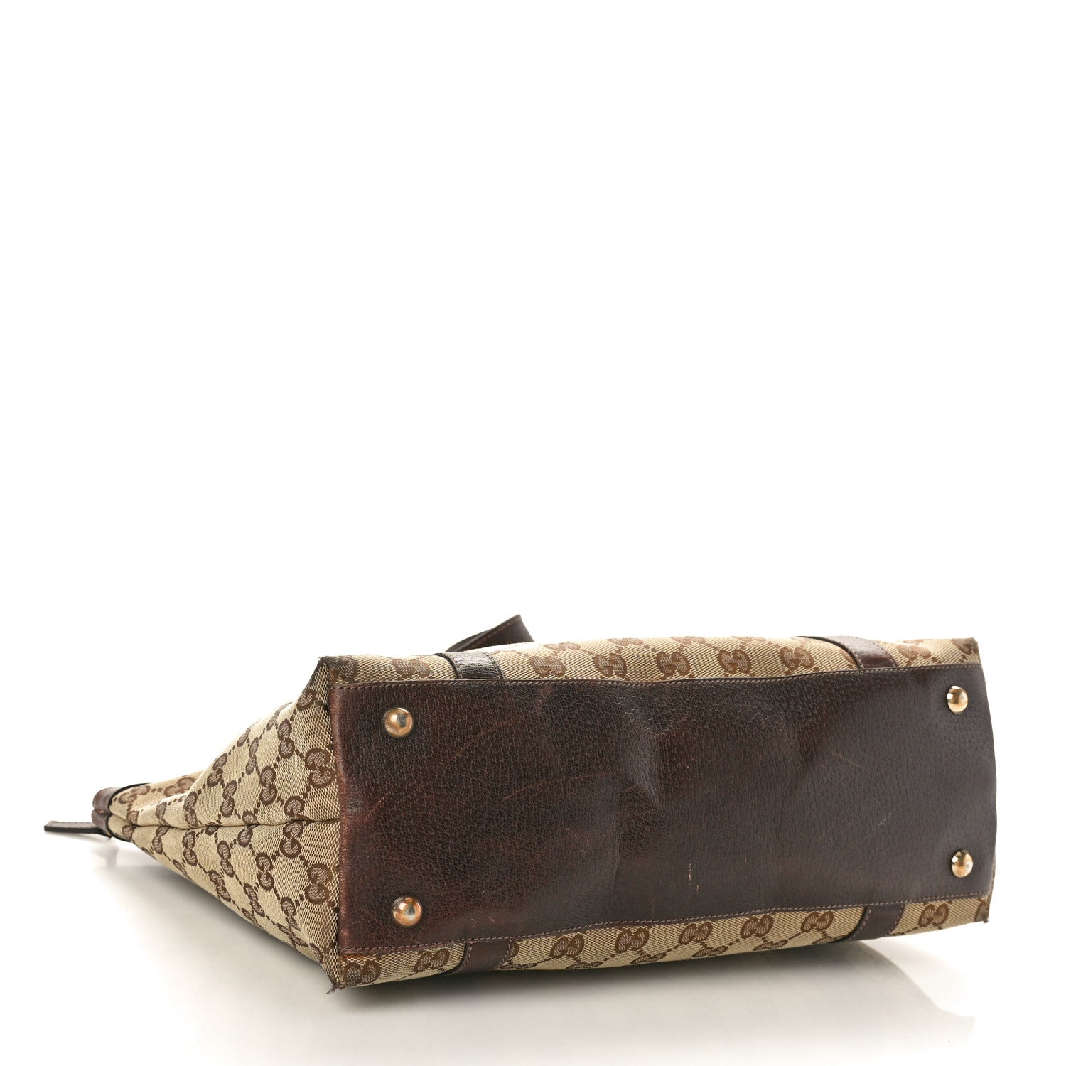 Gucci Monogram Medium Abbey Tote Dark Brown 4 of 12