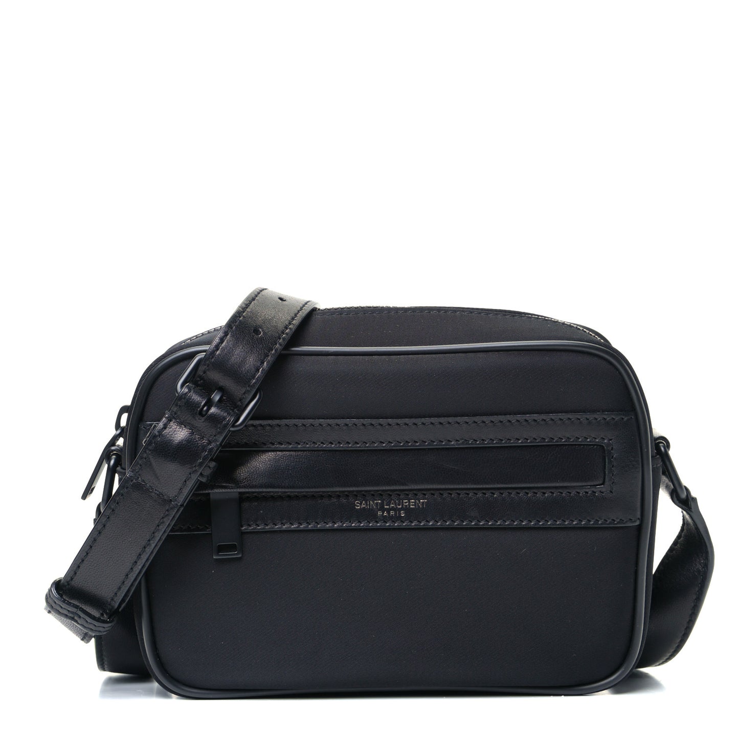 Lambskin Nylon Small Camp Camera Bag Black