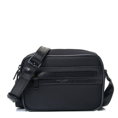 Saint Laurent Lambskin Nylon Small Camp Camera Bag Black 1 of 5
