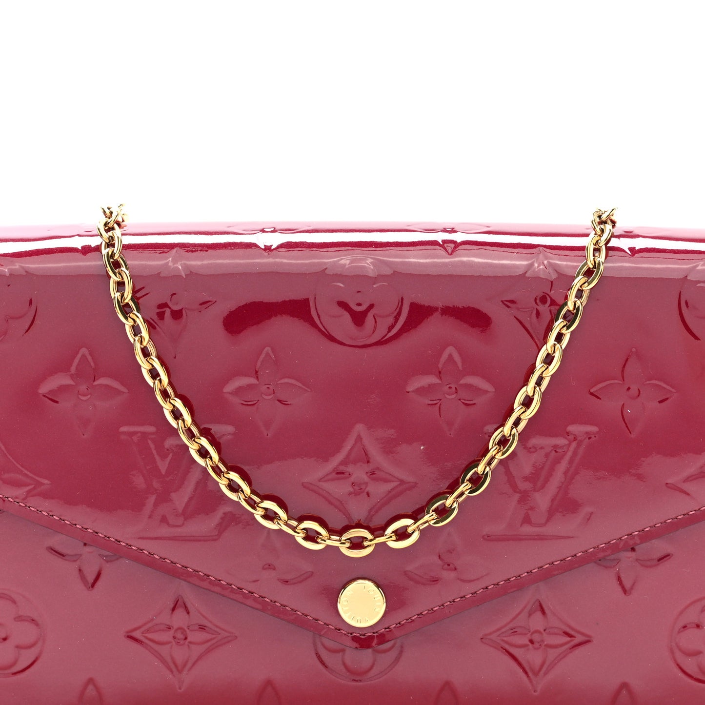 Vernis Felicie Chain Wallet Magenta