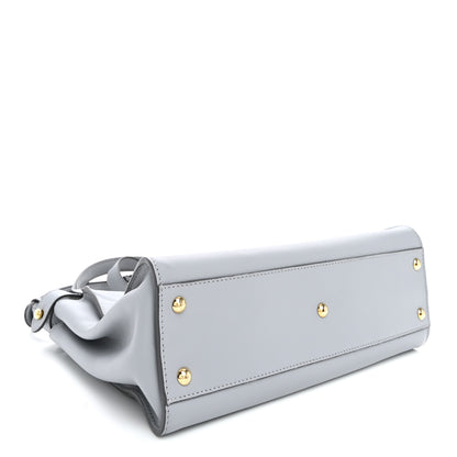 Fendi Vitello Seta Shiny Nappa Medium Peekaboo Iconic Satchel Ardesia Amido 3 of 10