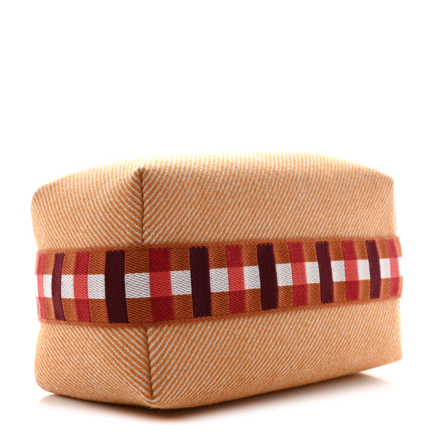 Merino Wool Small Au Carre Bride-A-Brac Pouch Fauve