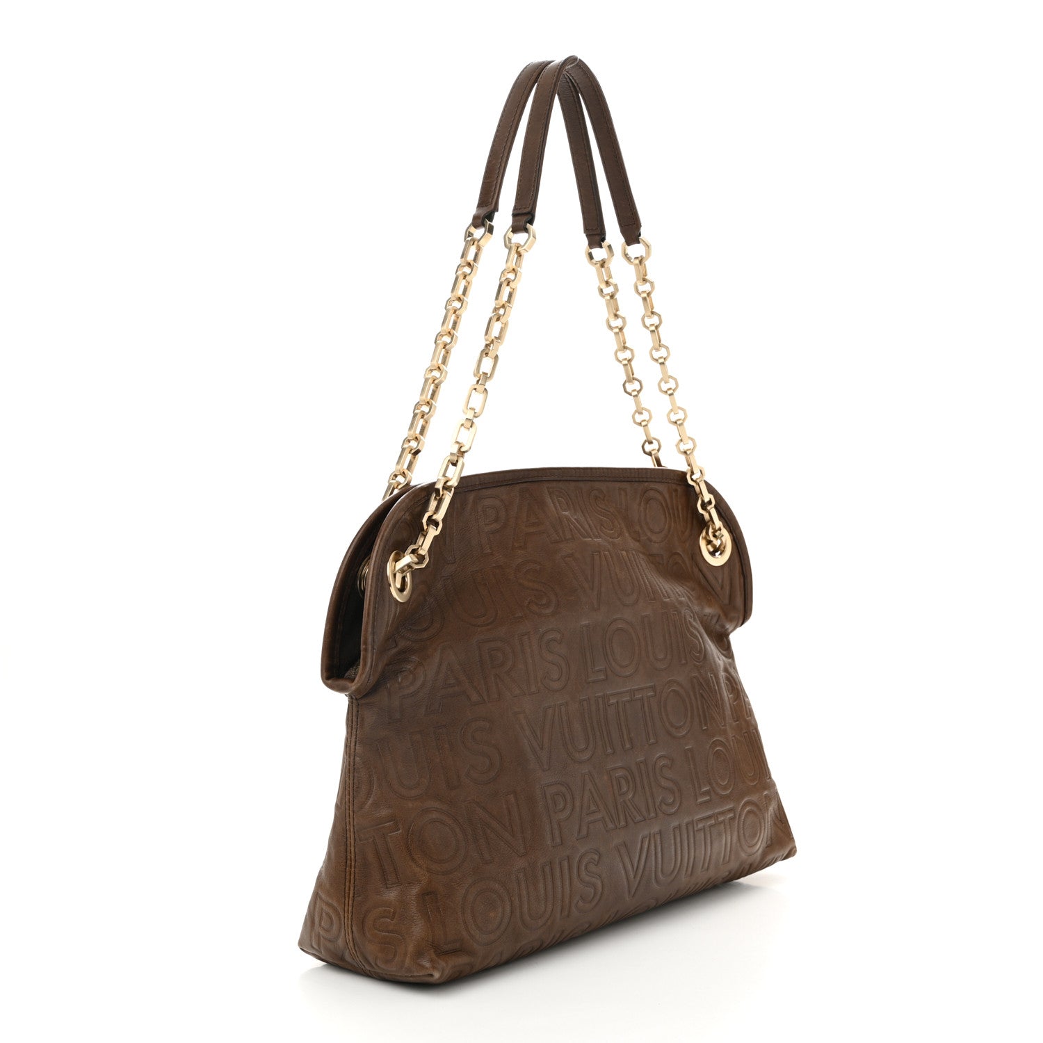 Louis Vuitton Monogram Paris Souple Whisper PM Chocolate 3 of 9