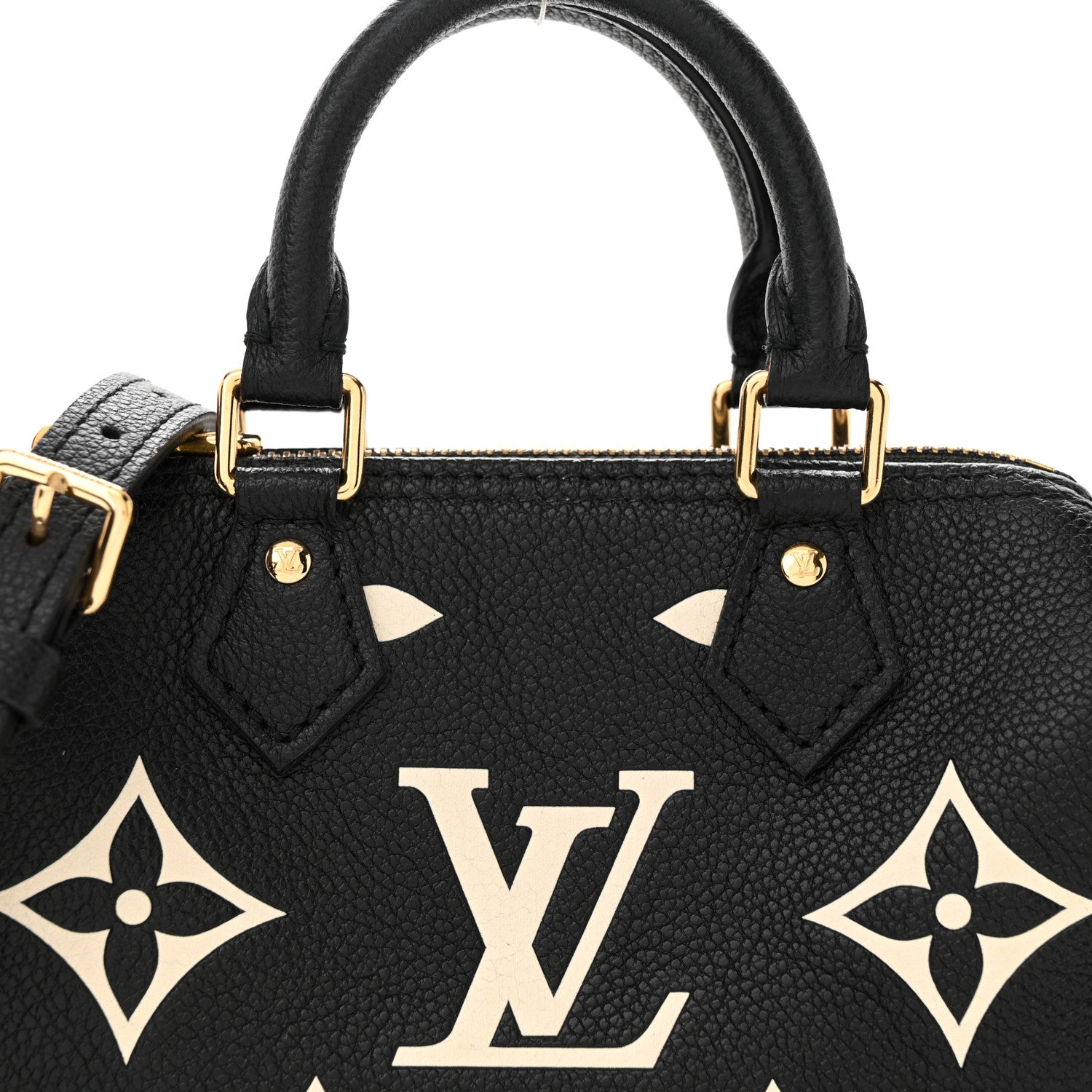 Louis Vuitton Empreinte Monogram Giant Nano Speedy Black Beige 7 of 10