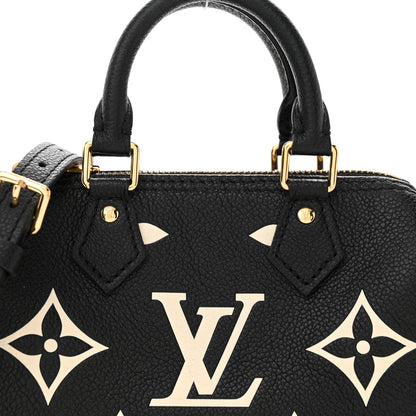 Louis Vuitton Empreinte Monogram Giant Nano Speedy Black Beige 7 of 10