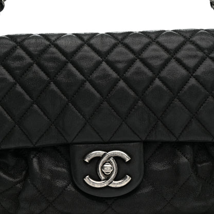 Chanel Iridescent Calfskin Quilted East West Flap Black 8 of 11