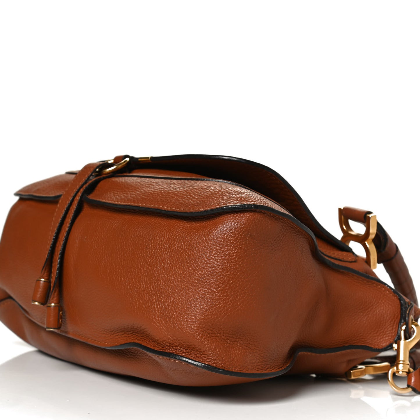Calfskin Medium Marcie Satchel Tan