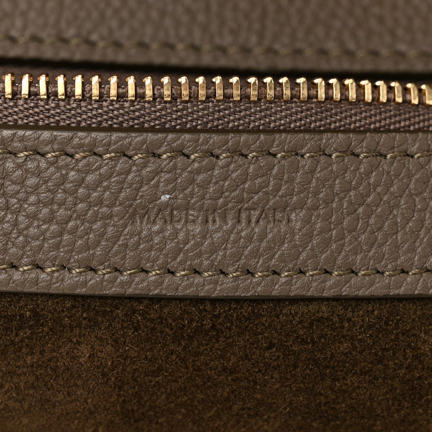 Soft Grained Calfskin Small Belt Cabas Phantom Taupe