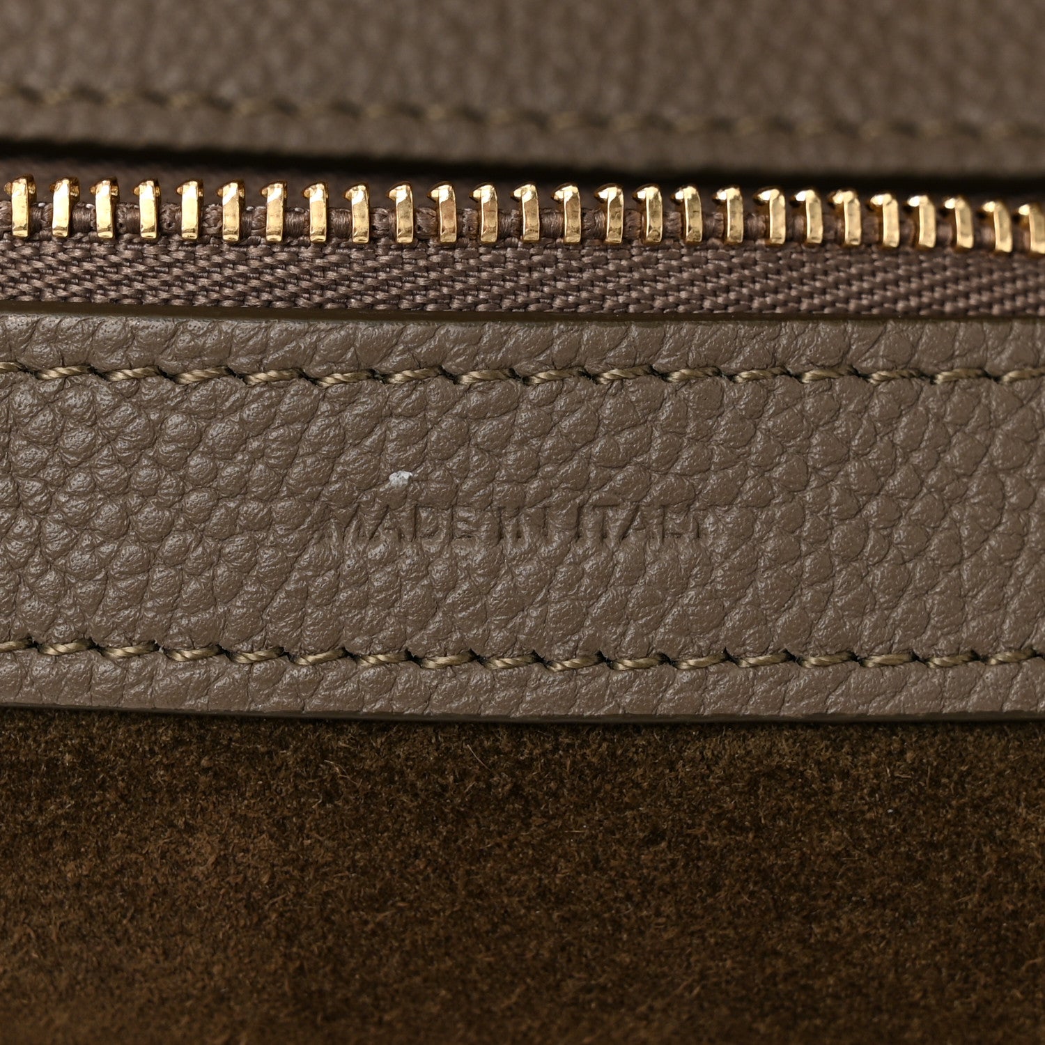 Celine Soft Grained Calfskin Small Belt Cabas Phantom Taupe 7 of 10