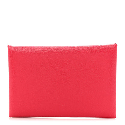 Hermes Chevre Mysore Calvi Card Case Rose Extreme 1 of 7