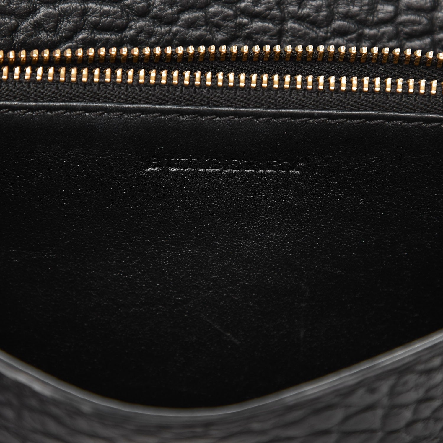 Burberry Signature Grain Small Madison Chain Clutch Black 6 of 8