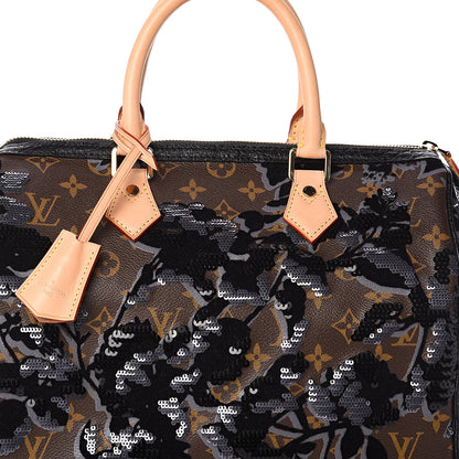 Louis Vuitton Monogram Fleur De Jais Sequins Speedy 30 6 of 8