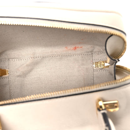 Gucci Sakai Be Green Calfskin Diagonal Stitched Blondie Top Handle Bag Mystic White 5 of 12